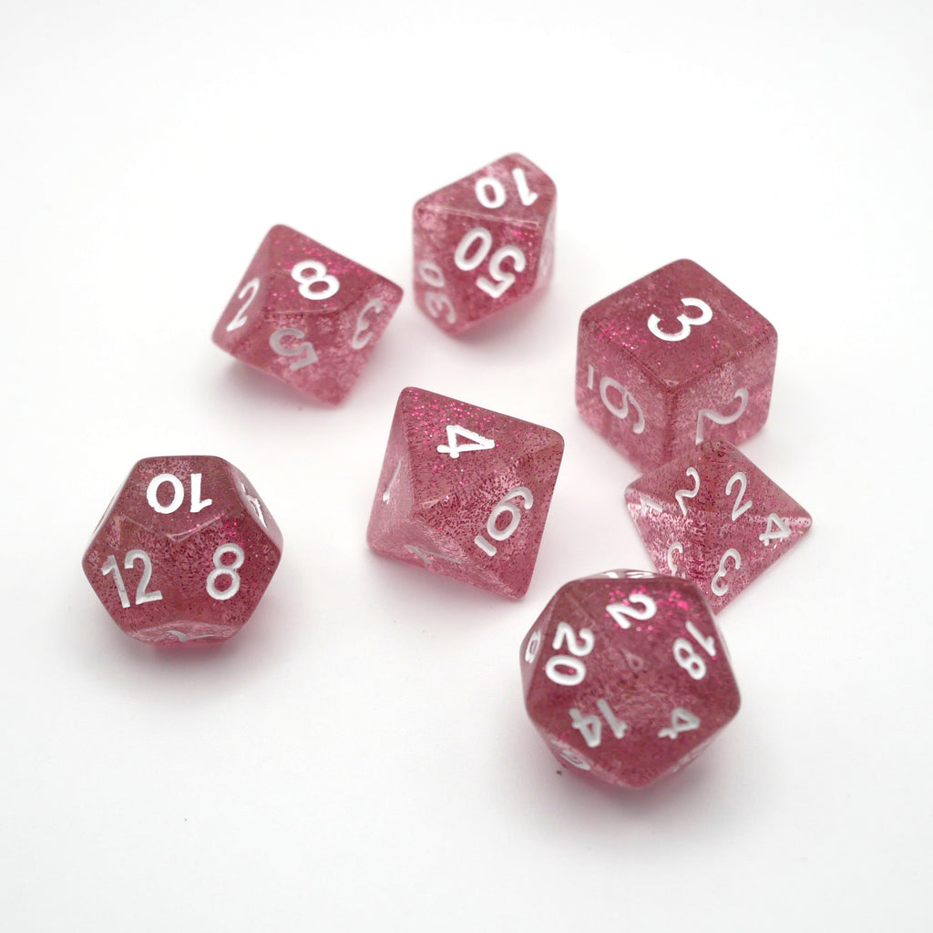 Essence of Grapefruit - 7 Piece DnD Dice Set | Acrylic RPG Gaming Dice - Collectors World Toys