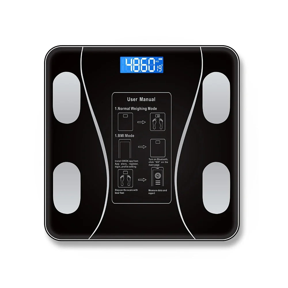 Smart Body Fat Scale – Wireless Digital Bathroom Weight & Analyzer