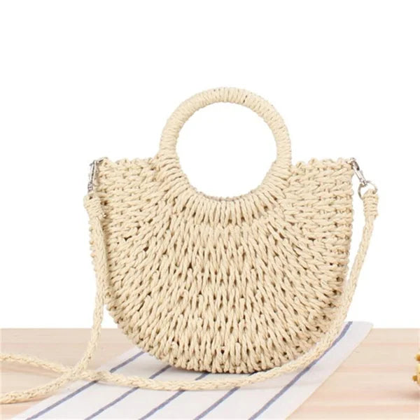 Eco-Friendly Rattan Straw Bag – Handmade & Stylish