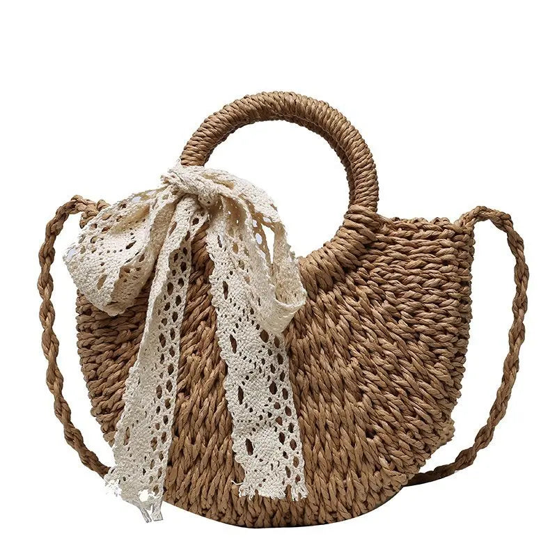 Eco-Friendly Rattan Straw Bag – Handmade & Stylish