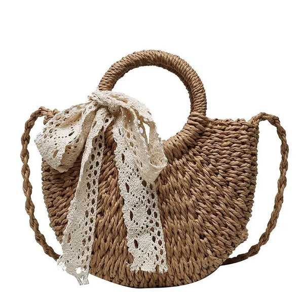 Eco-Friendly Rattan Straw Bag – Handmade & Stylish