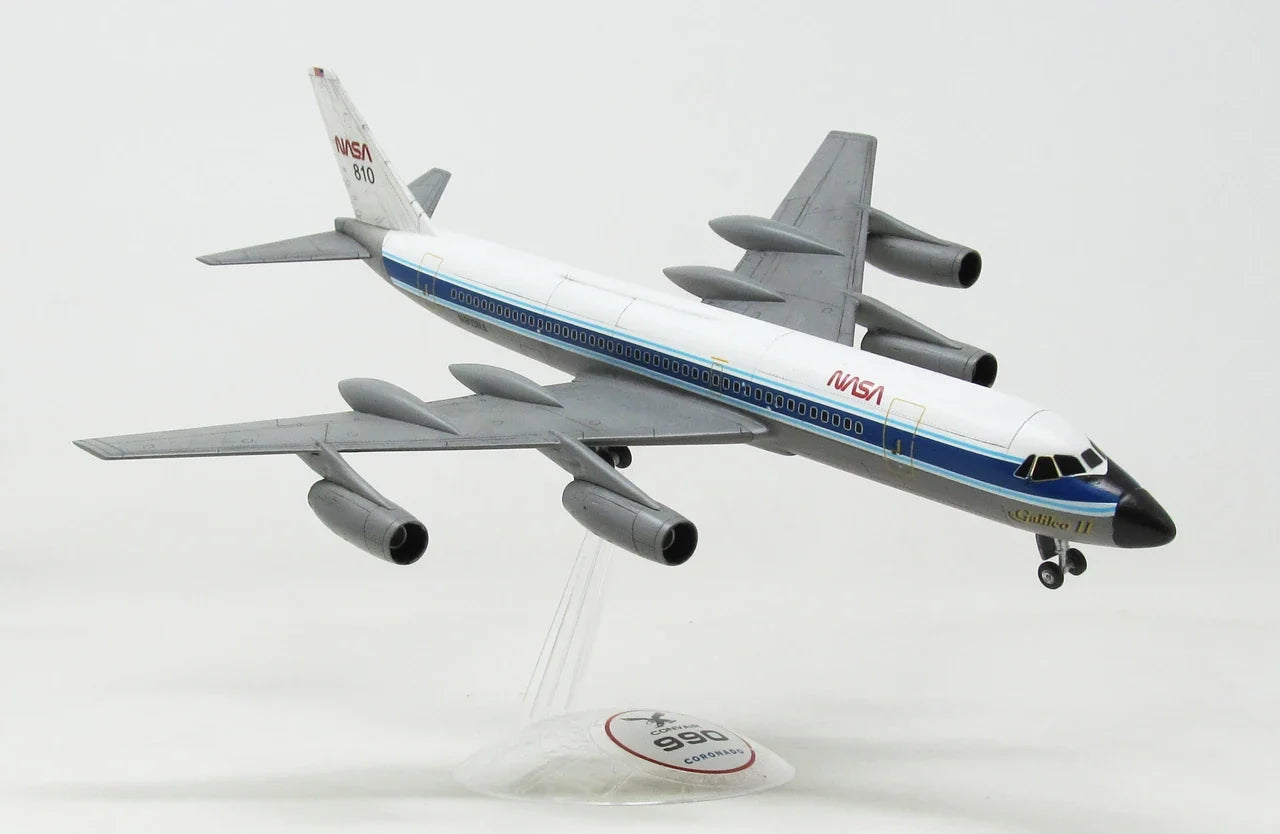 1:135 Convair 990 Coronado Jet Airliner with Swivel Stand Plastic Model Kit