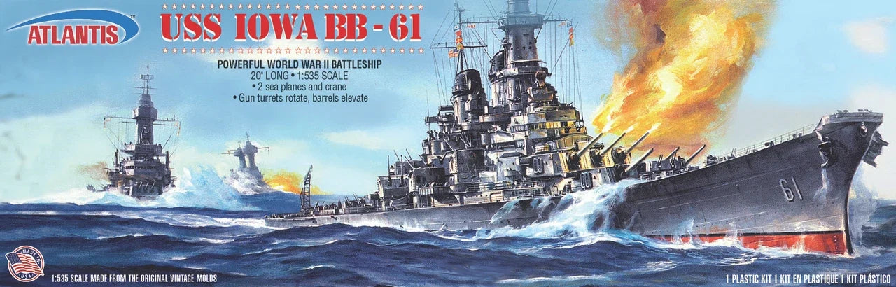 1:535 USS Iowa (BB-61) World War II Battleship