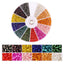 2000pcs/Lot 12Grids Glass Seed Beads Set Charms Jewelry Beads For Bracelet Necklace Earrings Handmade Craft DIY Jewelry Making