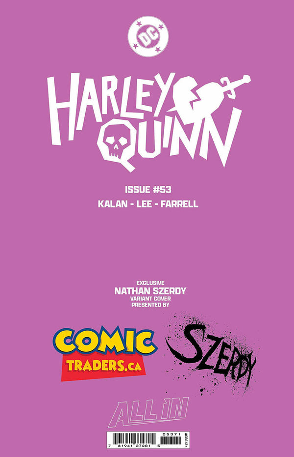 HARLEY QUINN #53 NATHAN SZERDY EXCLUSIVE VIRGIN VAR [09/03/2025] - Collectors World Toys