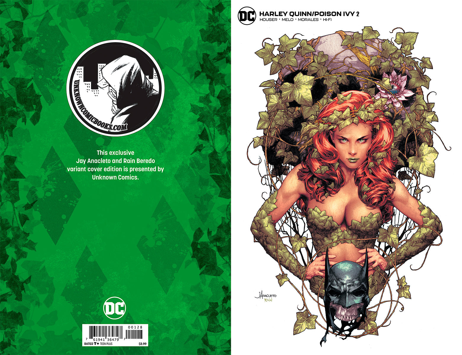 HARLEY QUINN & POISON IVY #2 (OF 6) UNKNOWN COMICS JAY ANACLETO MINIMAL (10/09/2019) - Collectors World Toys