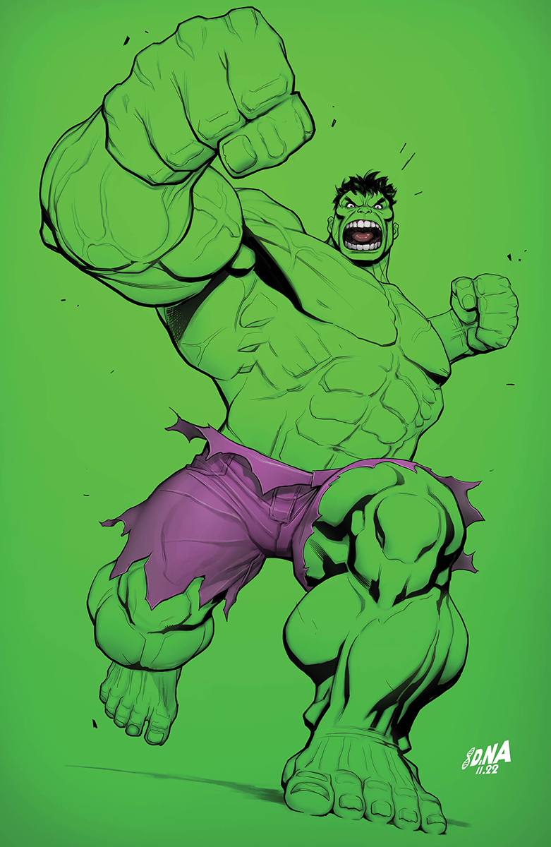 Hulk #11 Unknown Comics David Nakayama Exclusive Virgin Color Bleed Var (01/18/2023) - Collectors World Toys Main image
