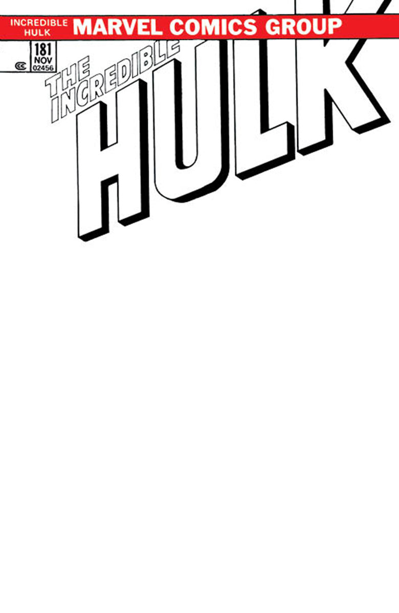 Incredible Hulk #181 Facsimile Edition [New Printing] Unknown Comics Exclusive Blank Var (09/27/2023) - Collectors World Toys Main image