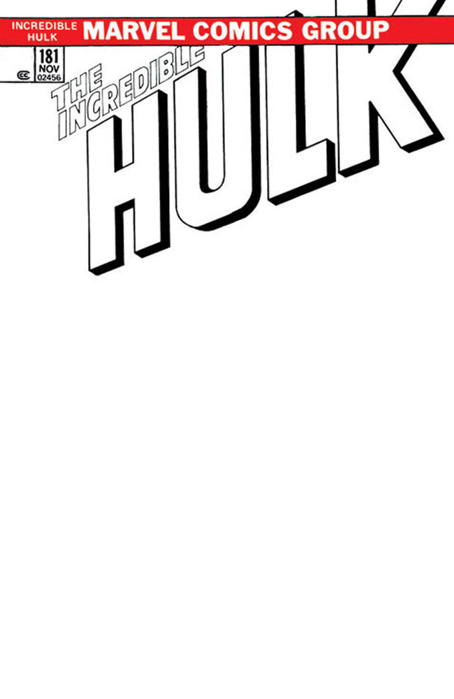 Incredible Hulk #181 Facsimile Edition [New Printing] Unknown Comics Exclusive Blank Var (09/27/2023) Hover Image