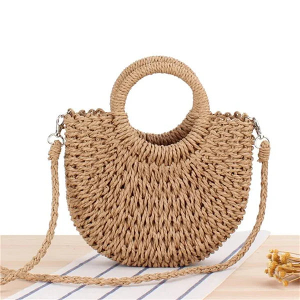 Eco-Friendly Rattan Straw Bag – Handmade & Stylish