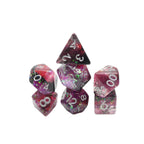 Heart's Content - 7 Piece DnD Dice Set | Acrylic RPG Gaming Dice - Collectors World Toys