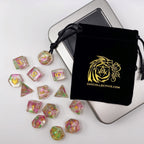 Hedronic Serenity - 14 Piece DnD Dice Set | Acrylic RPG Gaming Dice - Collectors World Toys
