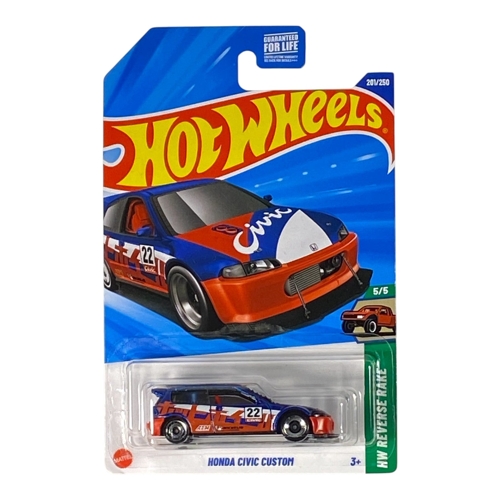 Hot Wheels Honda Civic Custom - HW Reverse Rake Series 5/5 Main image
