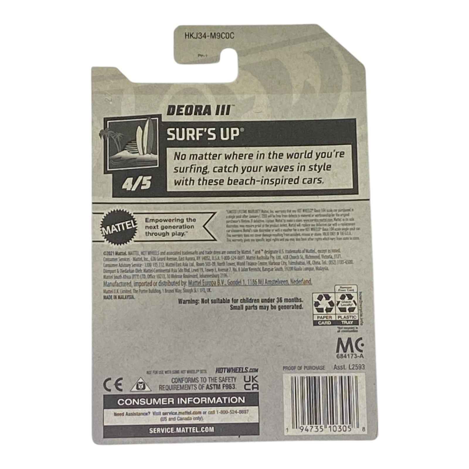 Hot Wheels Deora III - Surf's Up Series 4/5