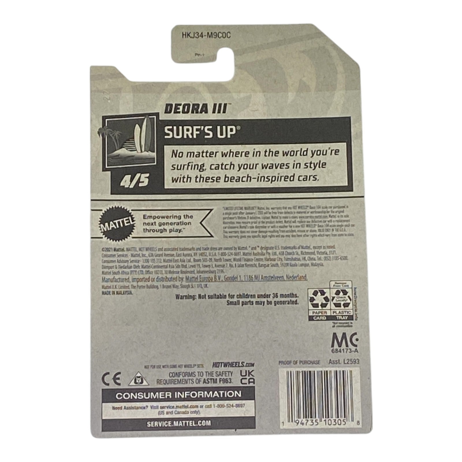 Hot Wheels Deora III - Surf's Up Series 4/5