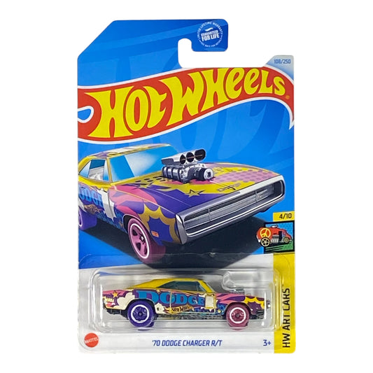Hot Wheels '70 Dodge Charger R/T - Art Cars Series 4/10