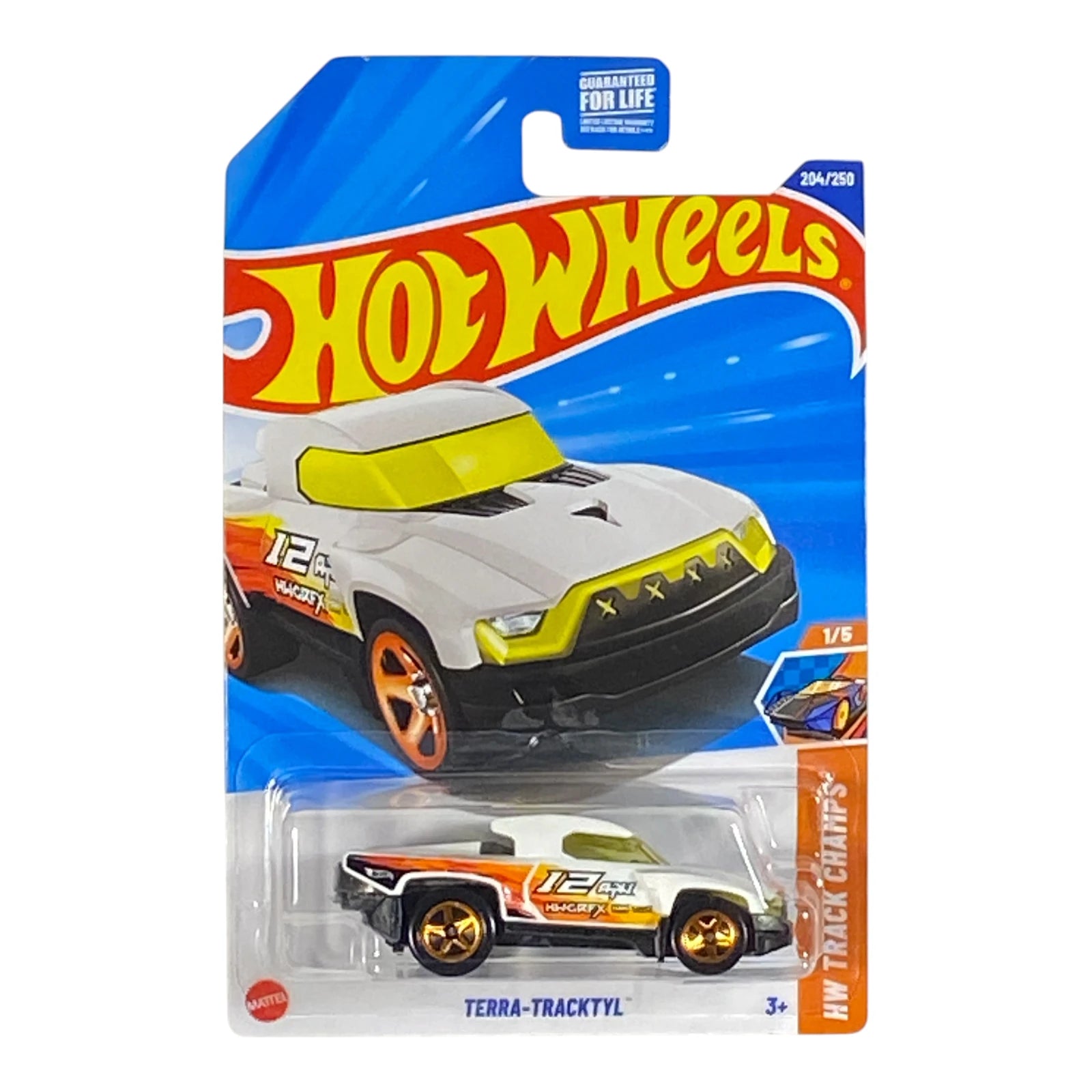 Hot Wheels Terra-Tracktyl (White) - HW Track Champs Series 1/5 Main image