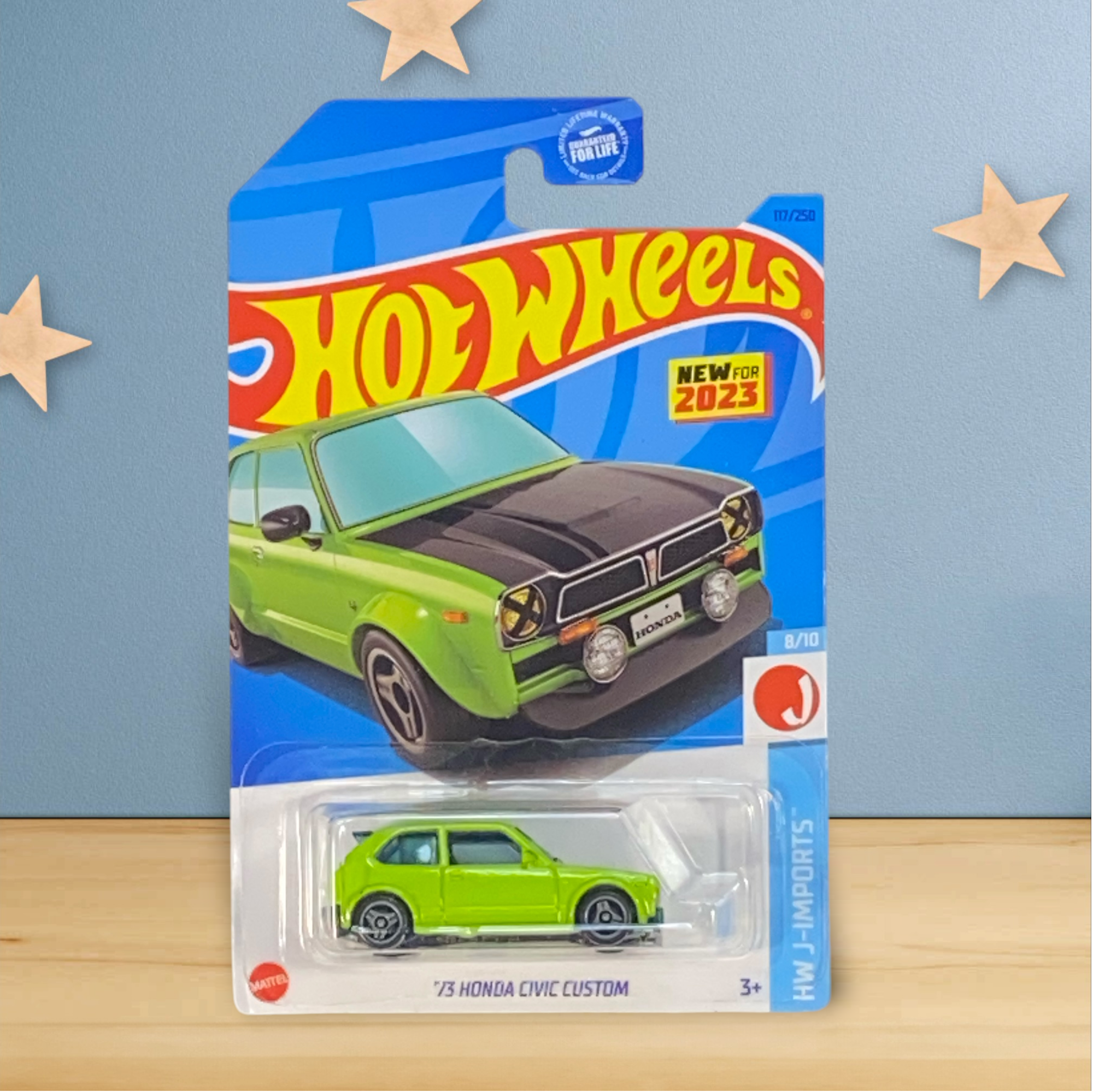 Hot Wheels '73 Honda Civic Custom - J-Imports 8/10