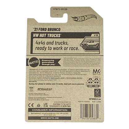 Hot Wheels '21 Ford Bronco - Hot Trucks Series 1/10