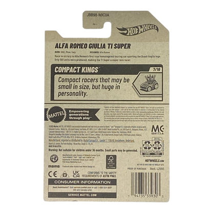 Hot Wheels Alfa Romeo Giulia TI Super - Compact Kings Series 7/10