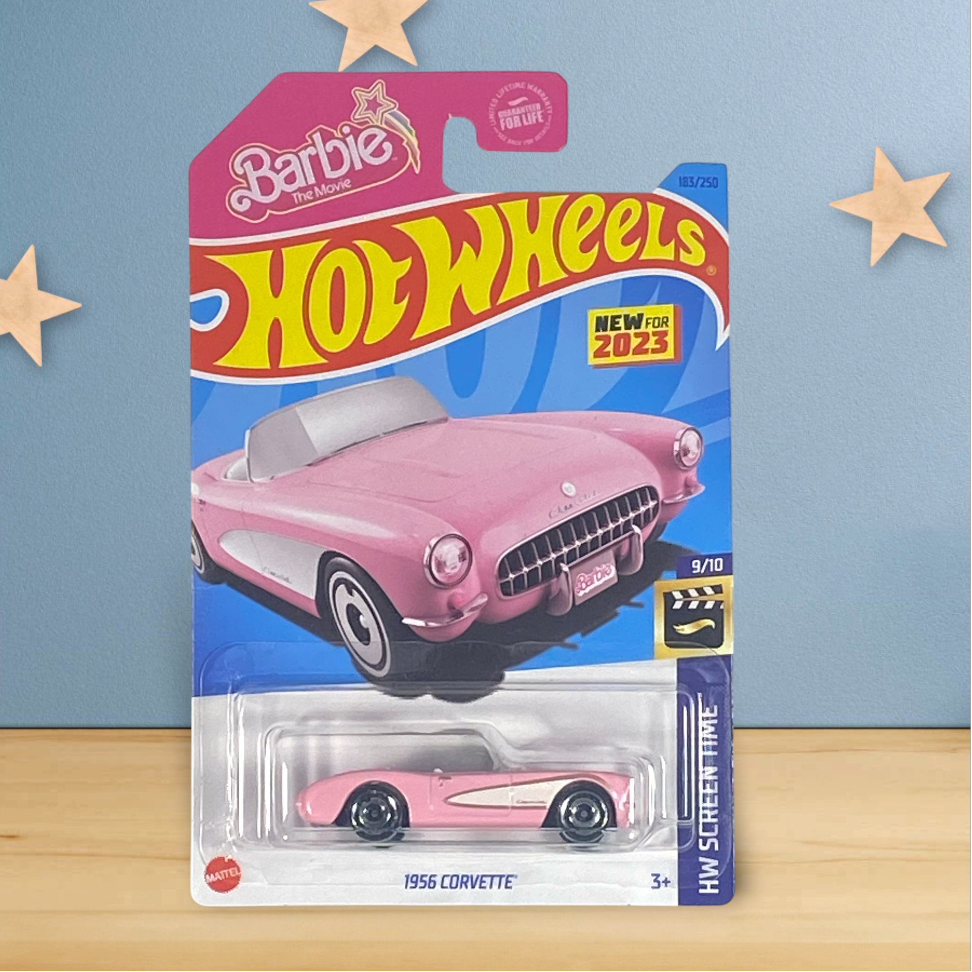 Hot Wheels 1956 Corvette - Barbie The Movie - Screen Time Series 9/10