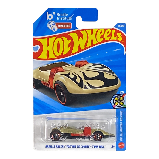Hot Wheels Braille Racer - Twin Mill - HW All Drivers Welcome Series 1/5