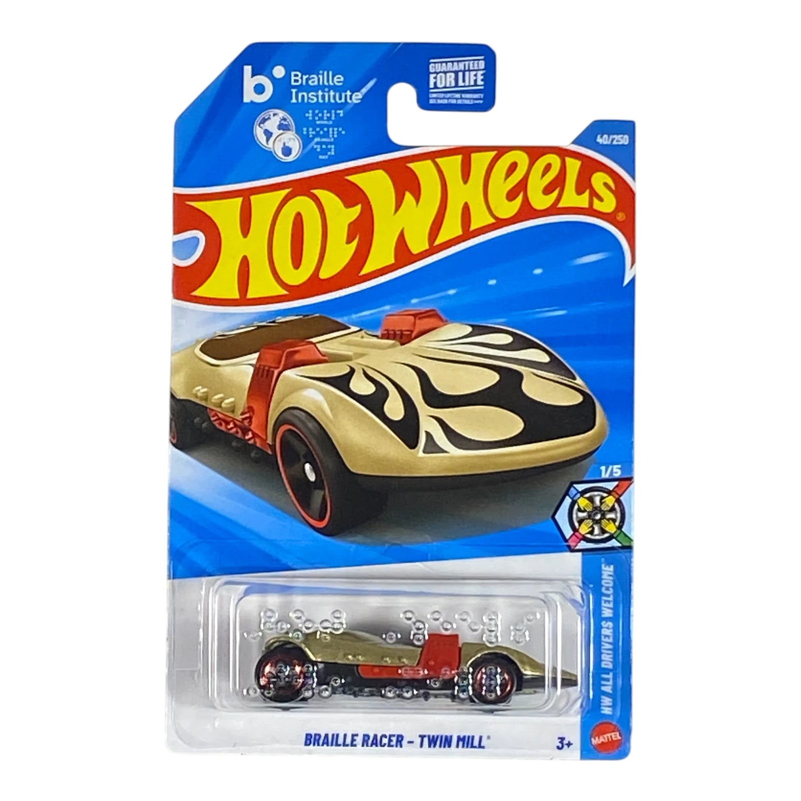 Hot Wheels Braille Racer - Twin Mill - HW All Drivers Welcome Series 1/5 Main image