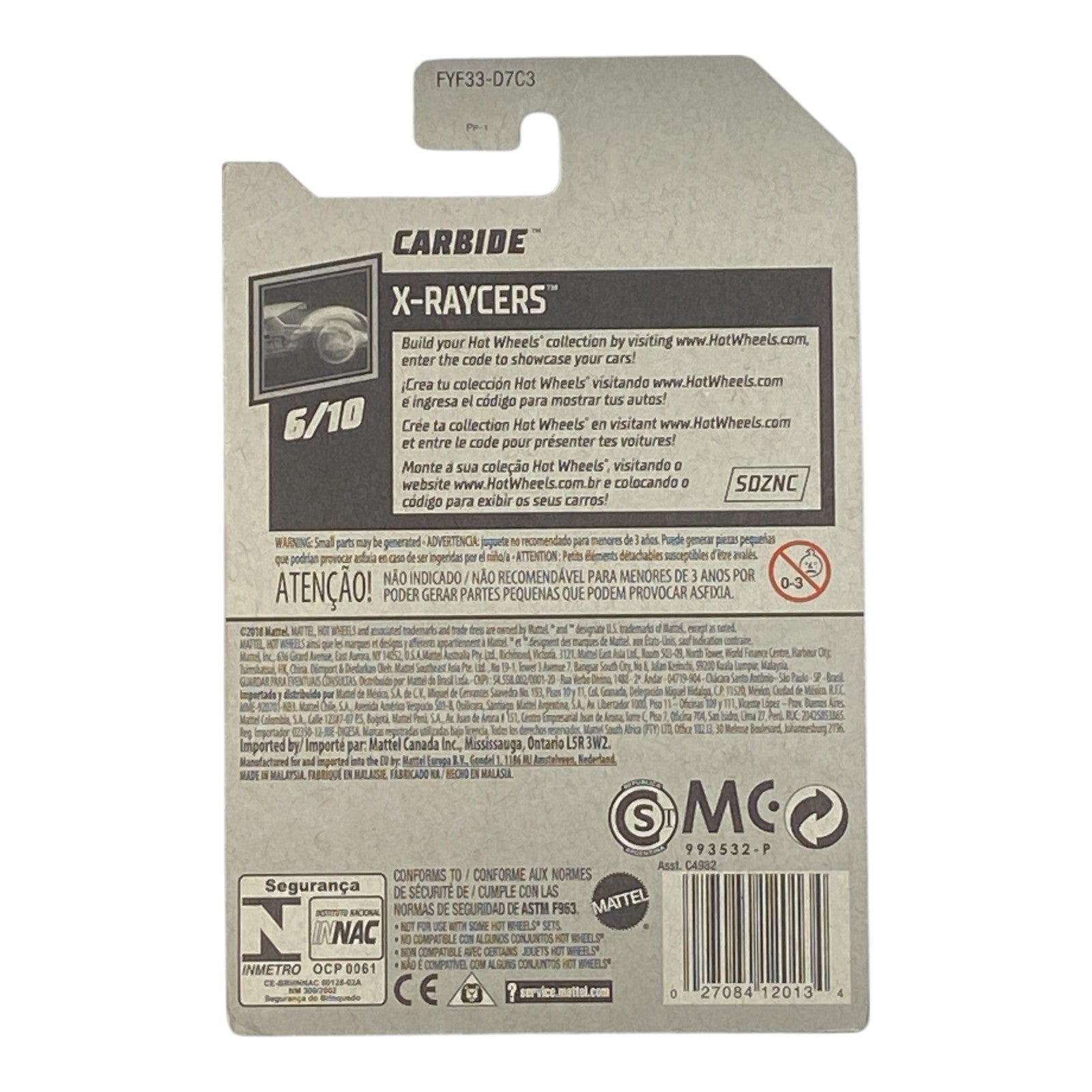 Hot Wheels Carbide - X-Raycers Series 6/10