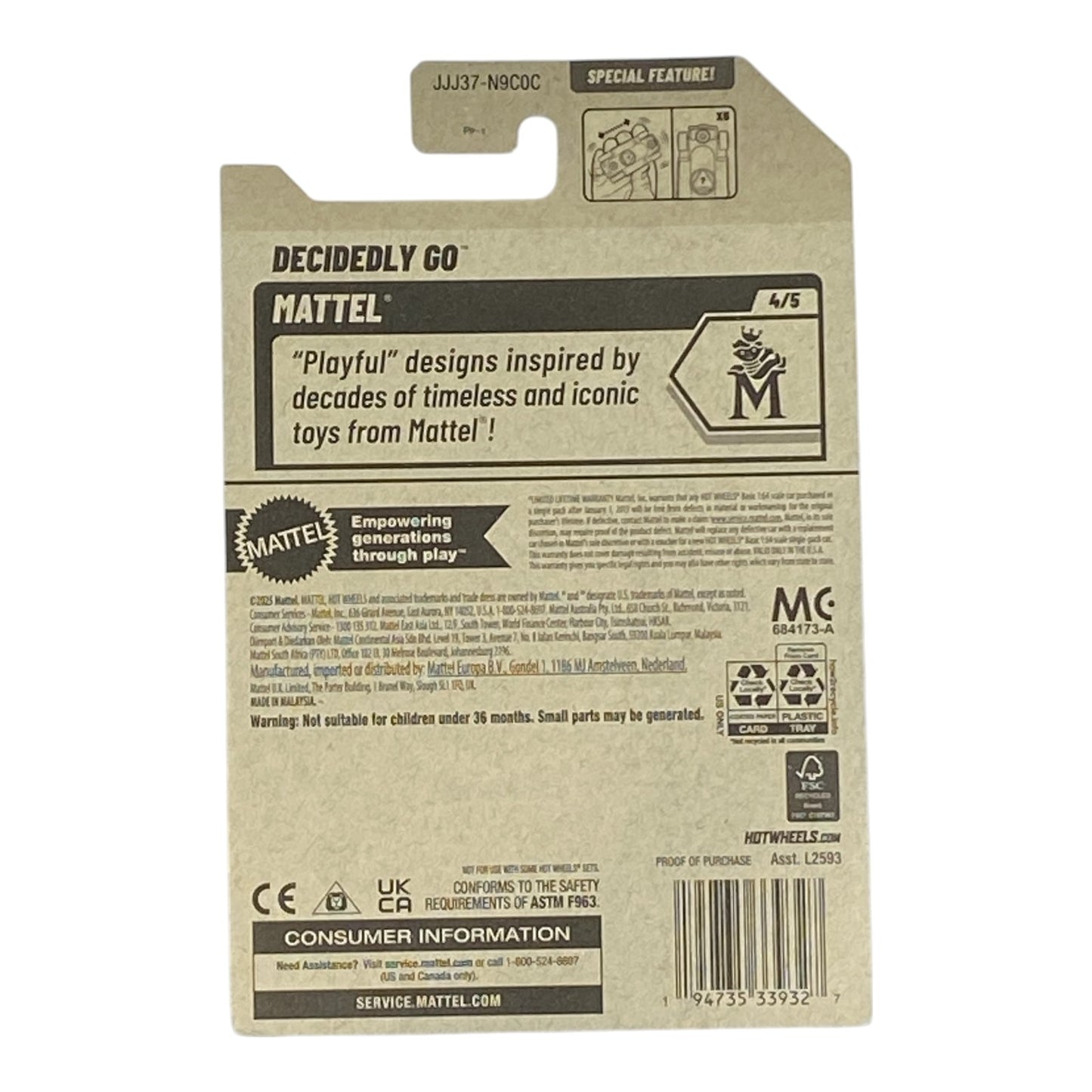 Hot Wheels Decidedly Go - Mattel Series 4/5