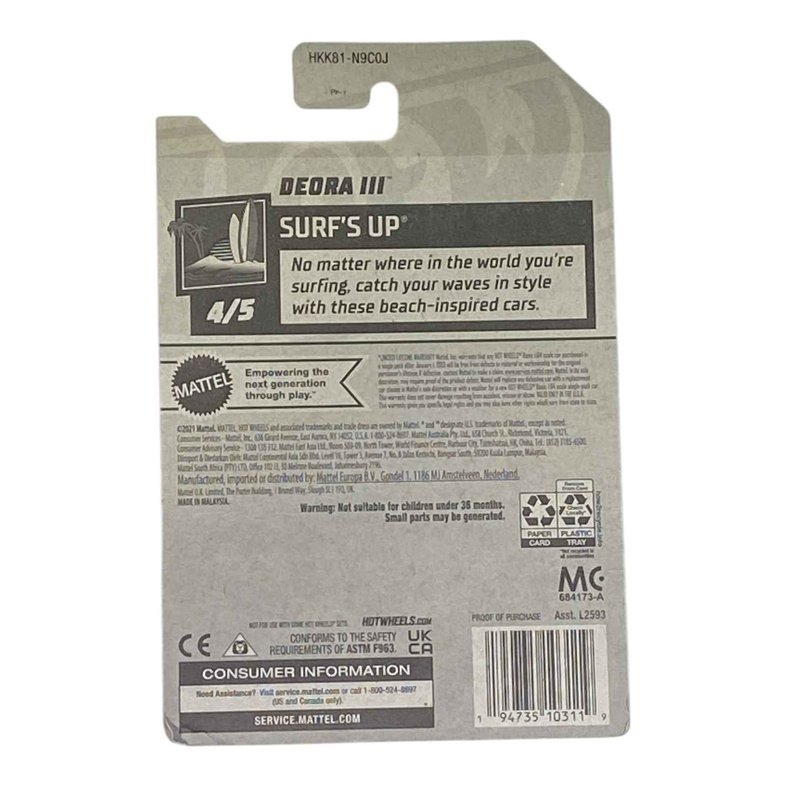 Hot Wheels Deora III - Surf's Up Series 4/5