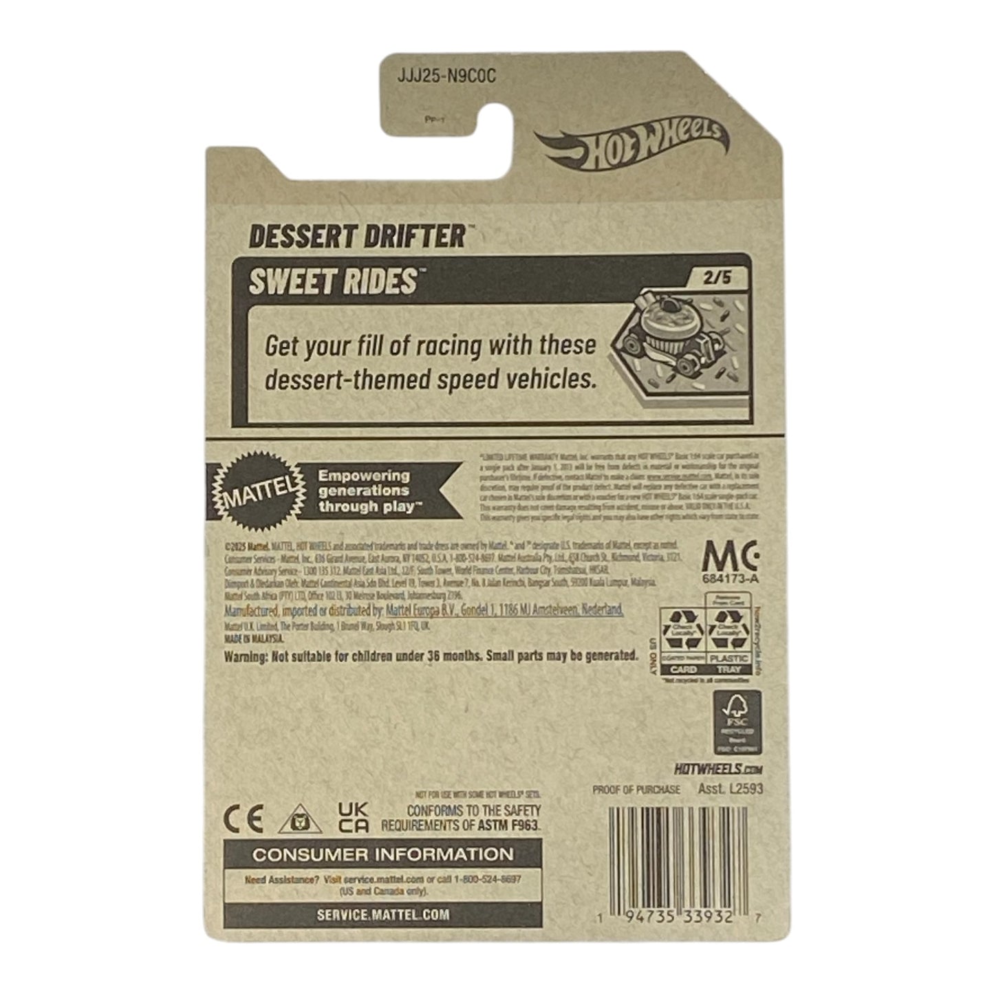 Hot Wheels Dessert Drifter - Sweet Rides Series 2/5