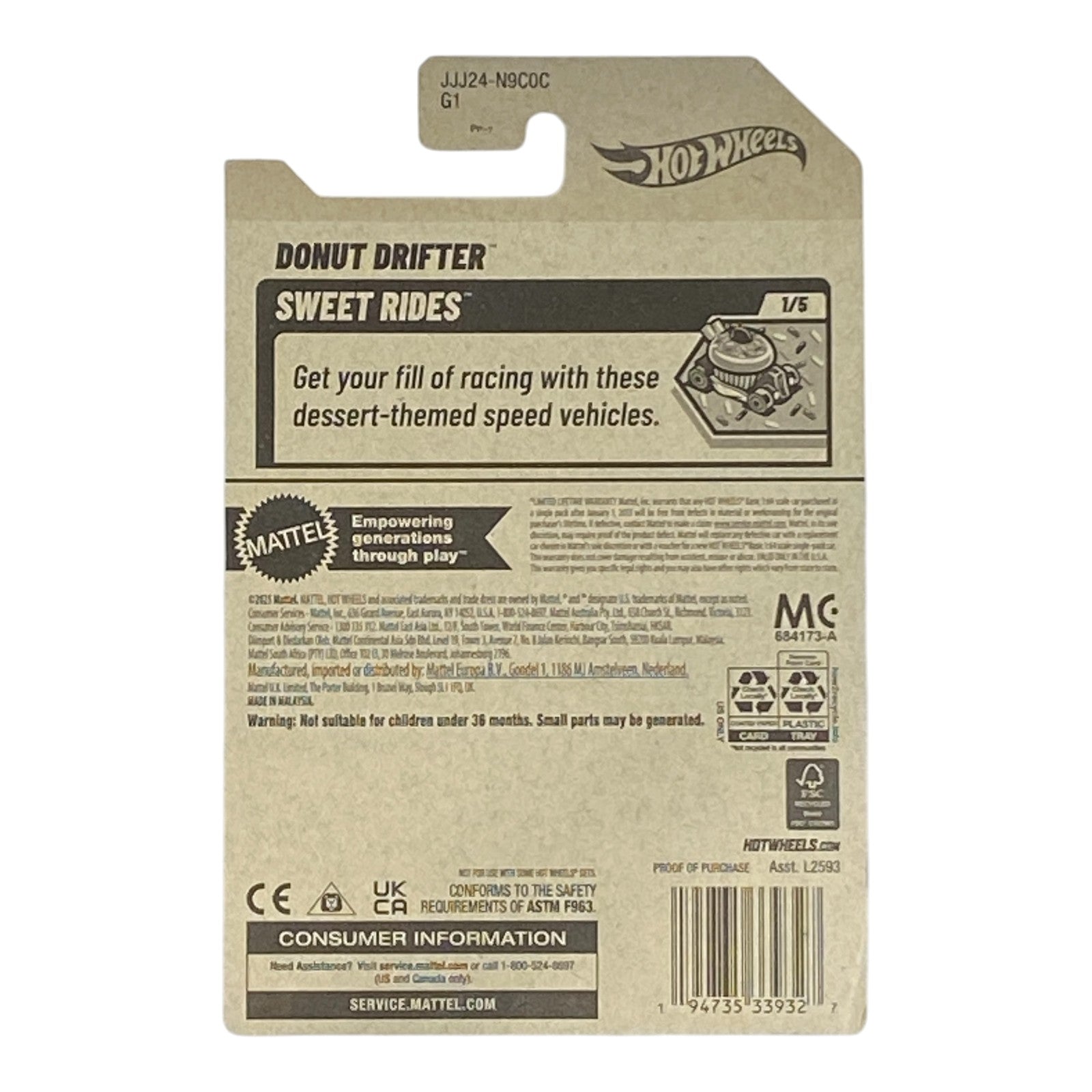 Hot Wheels Donut Drifter - Sweet Rides Series 1/5