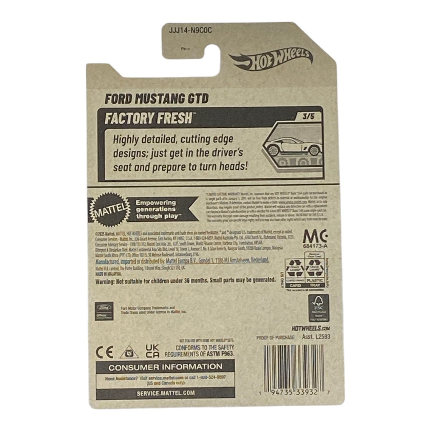 Hot Wheels Ford Mustang GTD - Factory Fresh Series 3/5