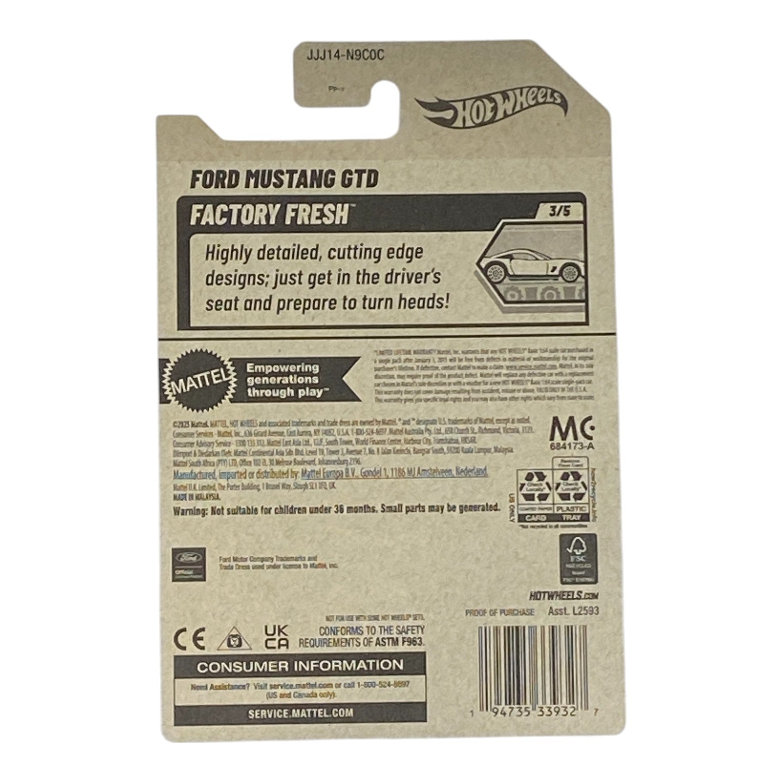 Hot Wheels Ford Mustang GTD - Factory Fresh Series 3/5