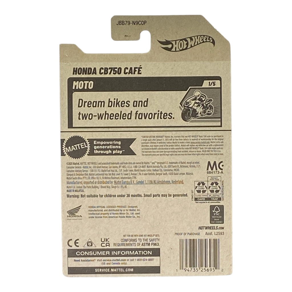 Hot Wheels Honda CB750 Cafe - Motto Series 1/5