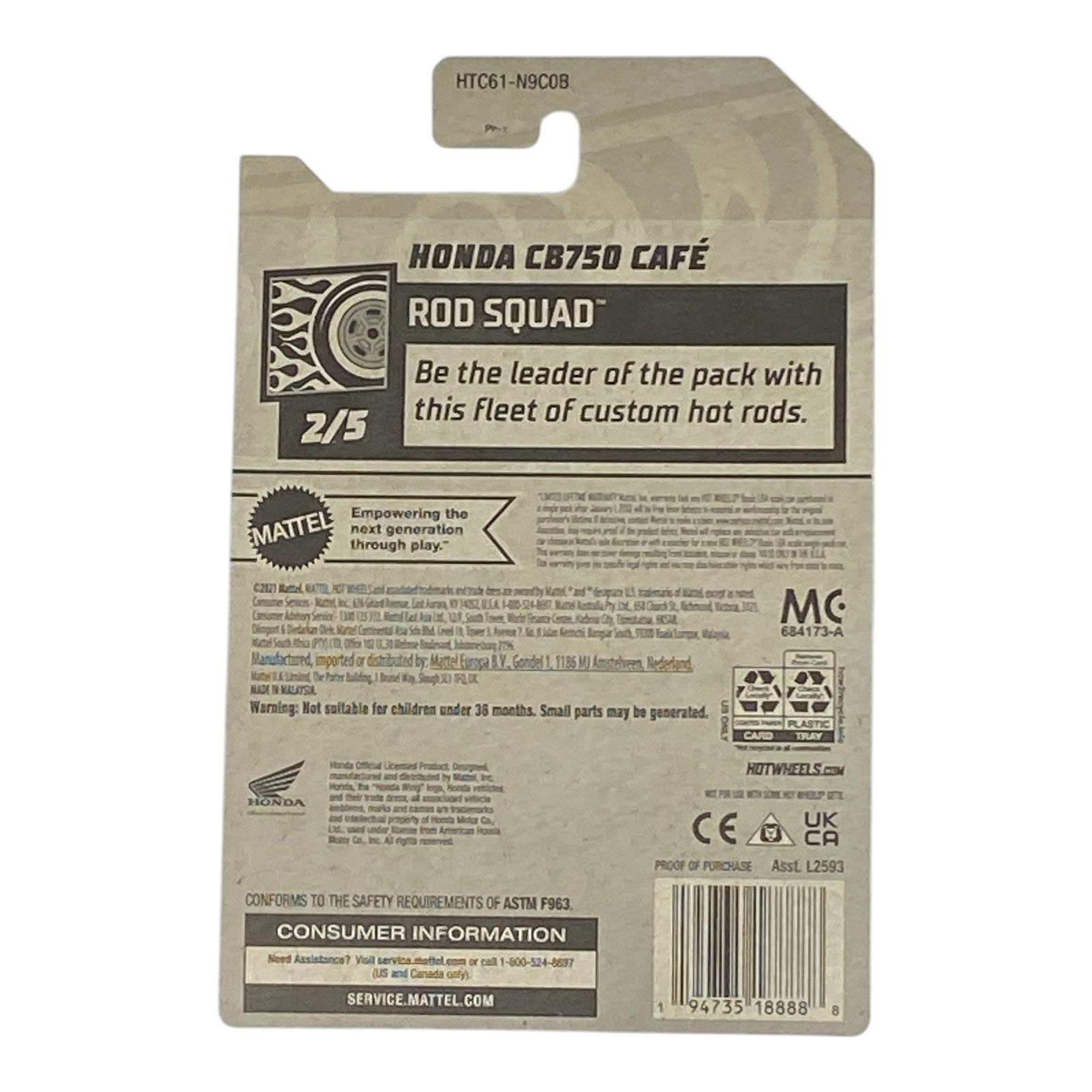 Hot Wheels Honda CB750 Cafe - Rod Squad Series 2/5