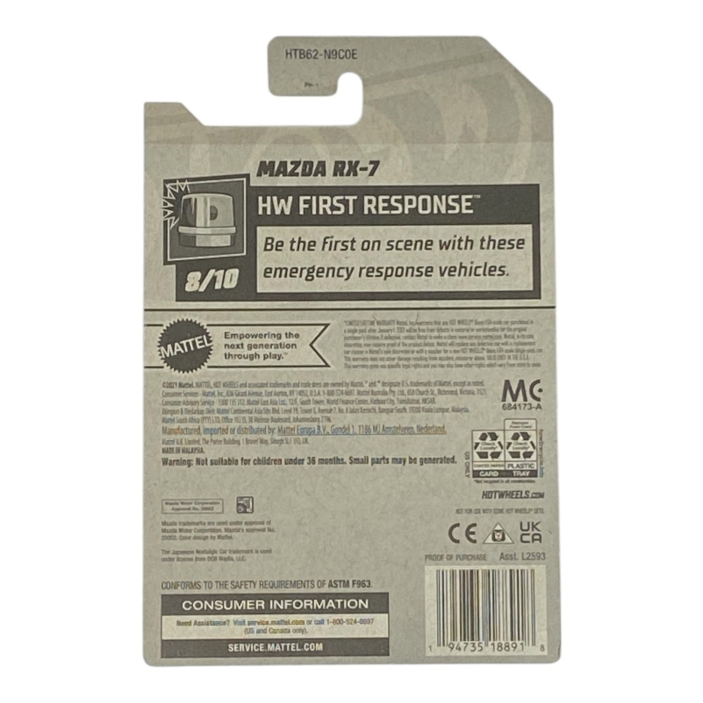 Hot Wheels Mazda RX-7 - HW First Response Series 8/10