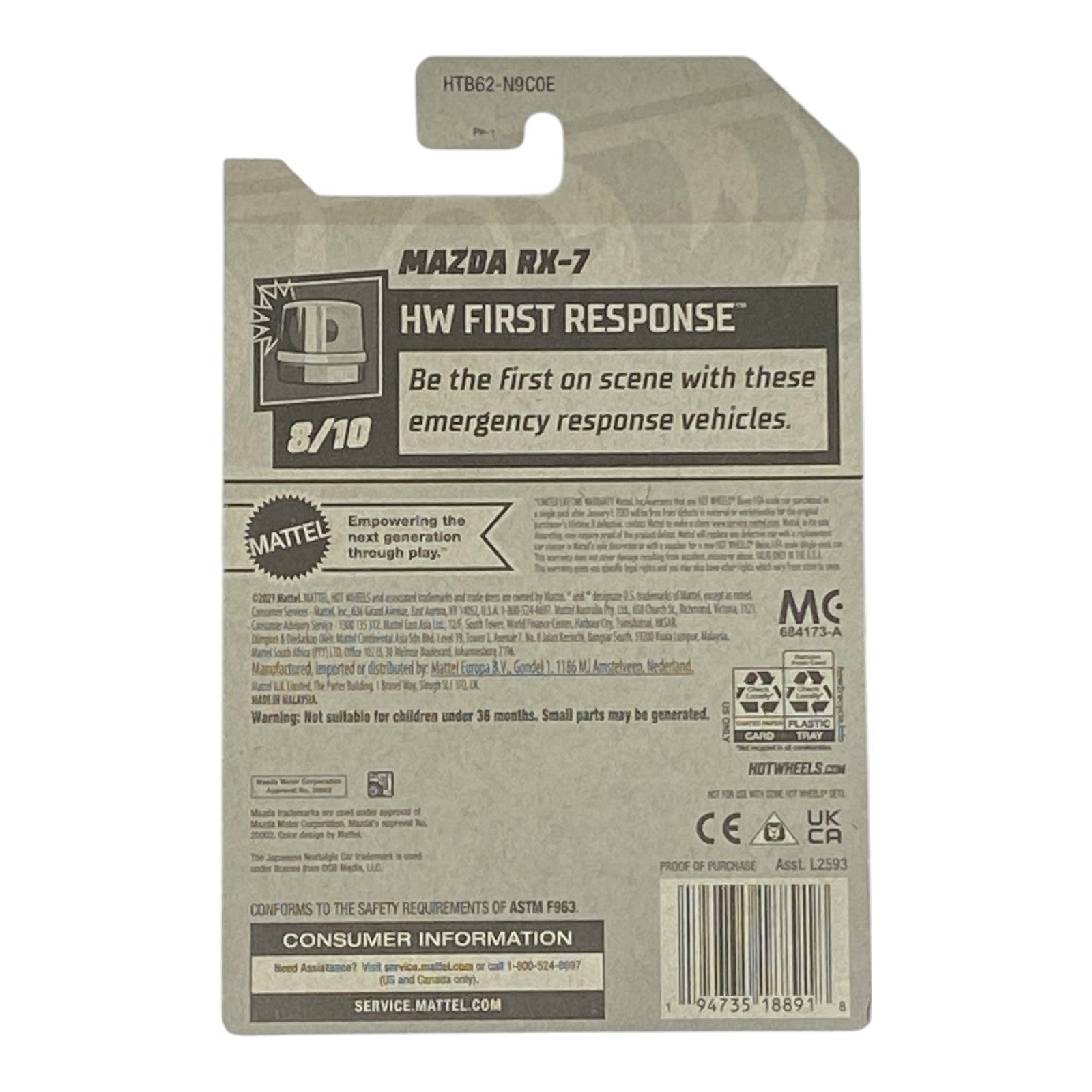 Hot Wheels Mazda RX-7 - HW First Response Series 8/10