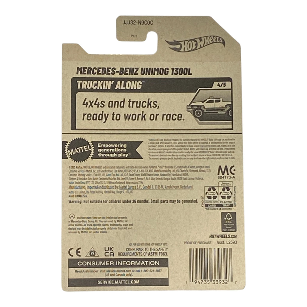 Hot Wheels Mercedes-Benz Unimg 1300L - Truckin' Along Series 4/5