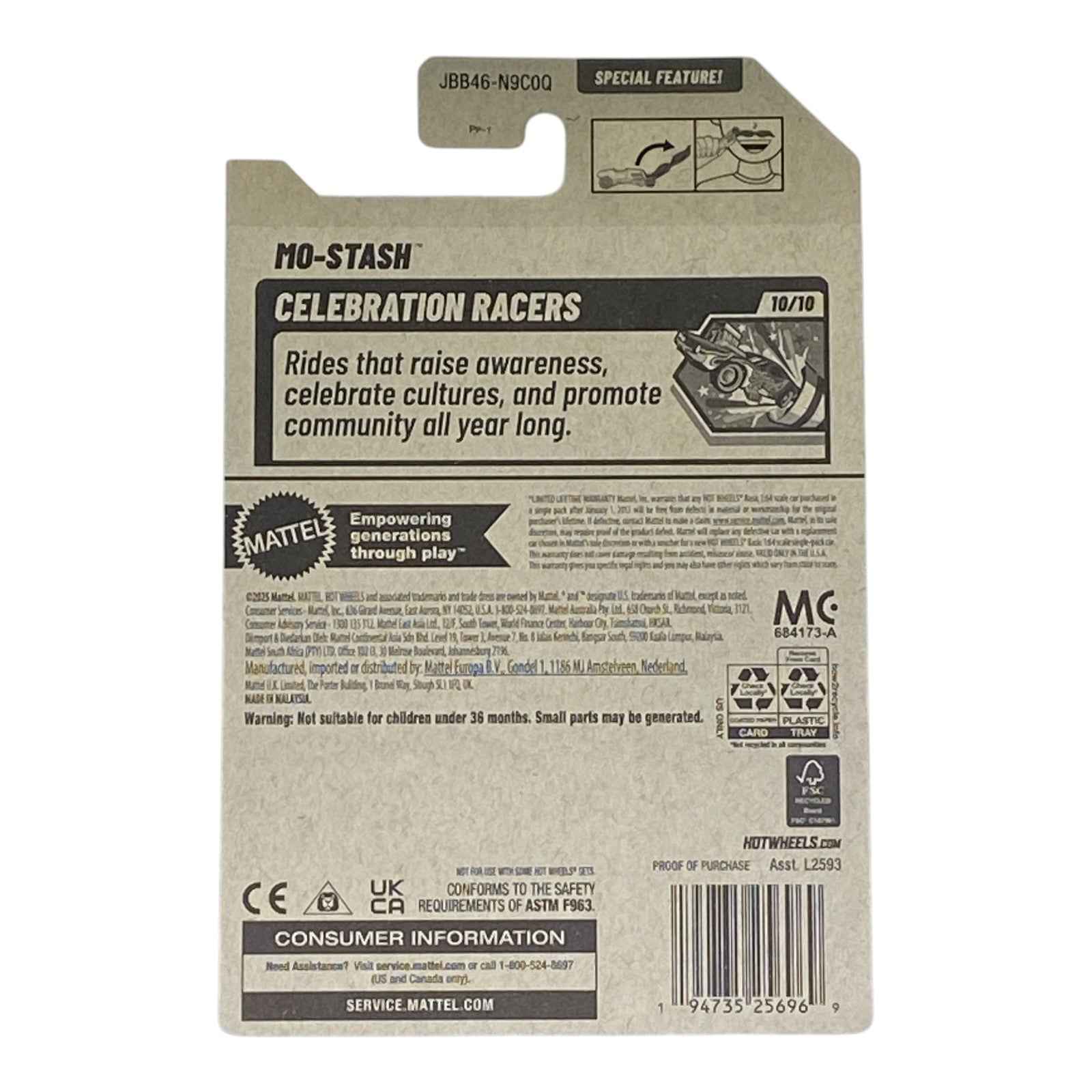 Hot Wheels Mo-Stash - Celebration Racers Series 10/10