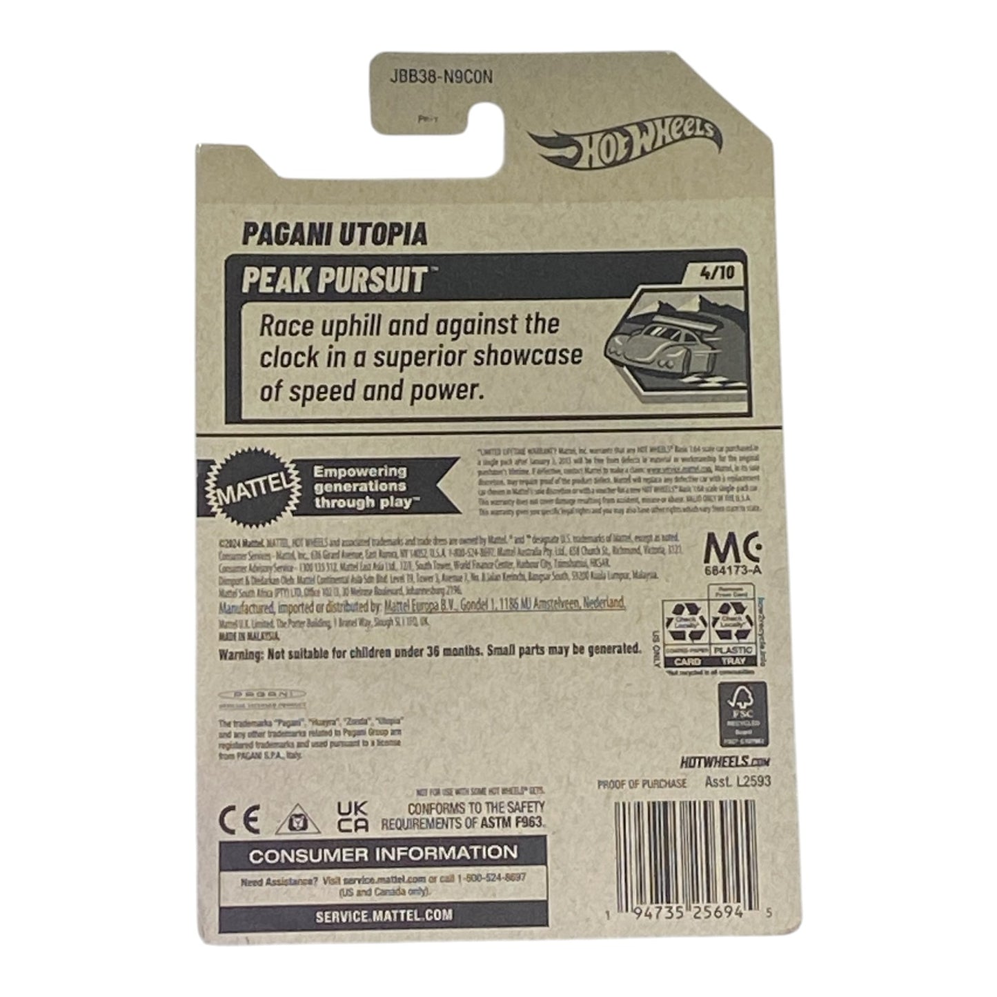 Hot Wheels Pagani Utopia - Peak Pursuit Series 4/10