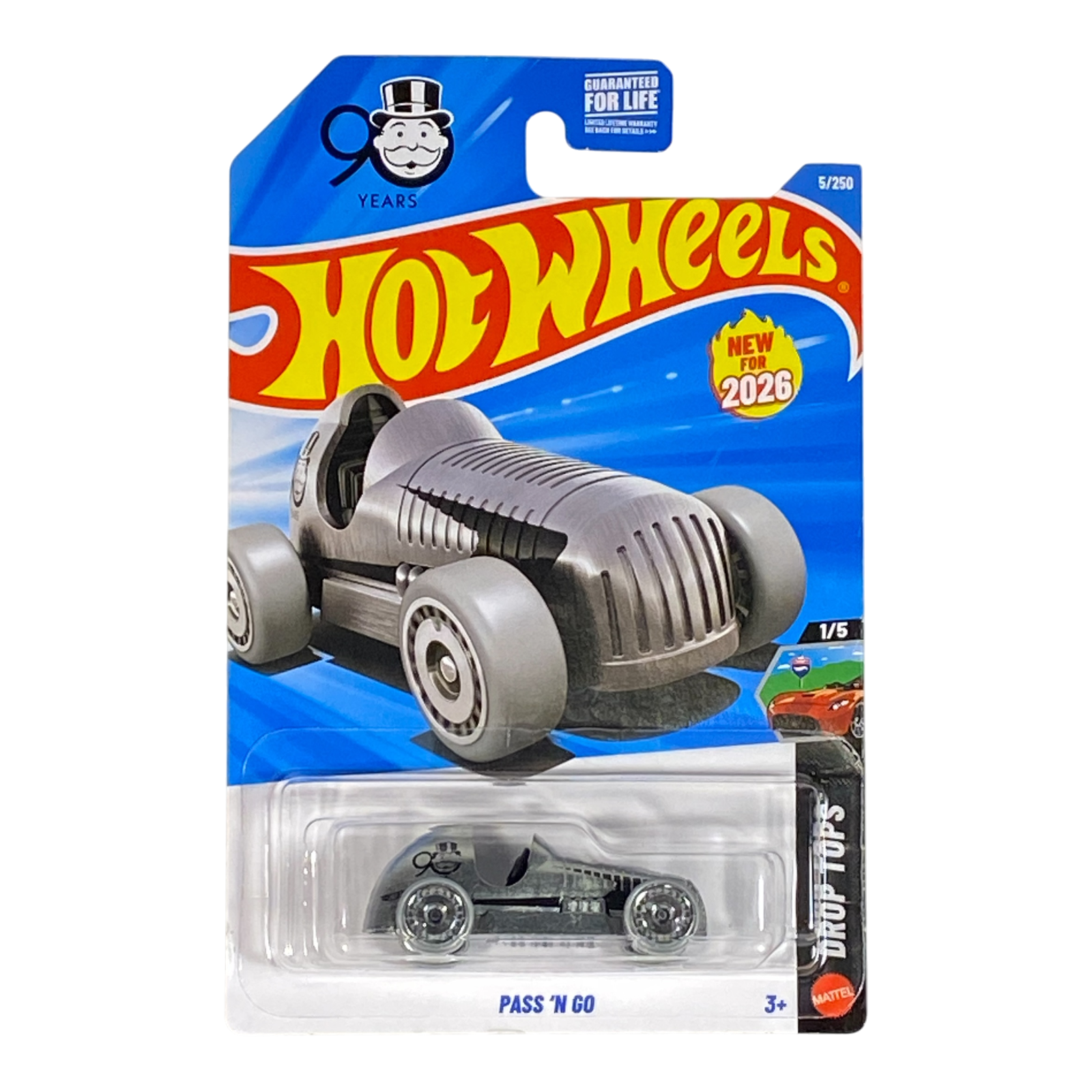 Hot Wheels Pass 'N Go (Monopoly 90 Years) - Drop Tops Series 1/5 Main image