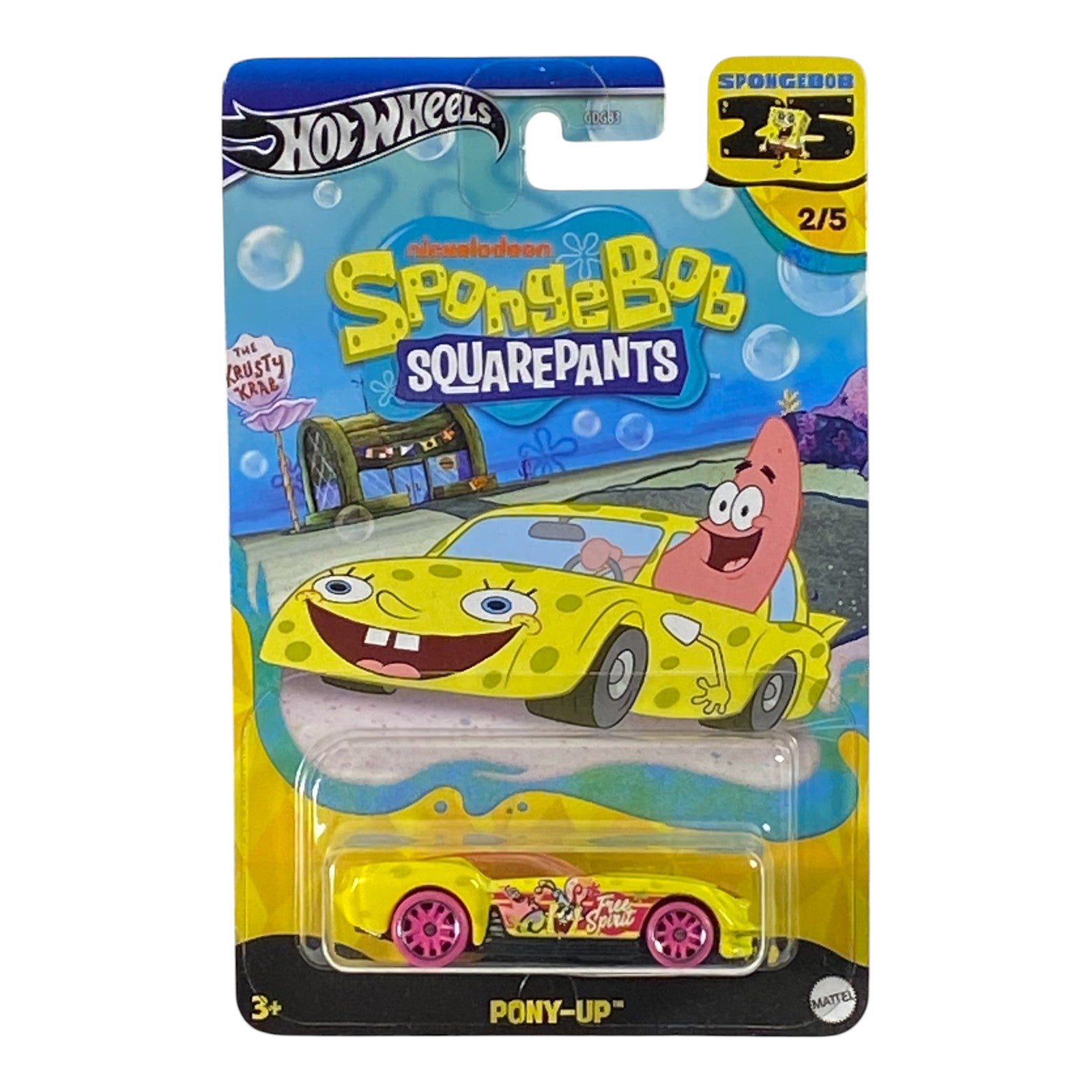 Hot Wheels Pony-Up - SpongeBob 25'th Anniversary Series 2/5 - Collectors World Toys