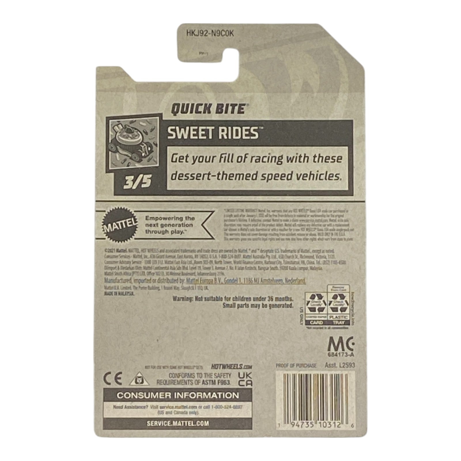 Hot Wheels Quick Bite - Sweet Rides Series 3/5