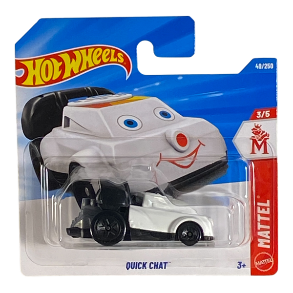 Hot Wheels Quick Chat White & Black Mattel Series 3/5 49/250 Die-Cast Car