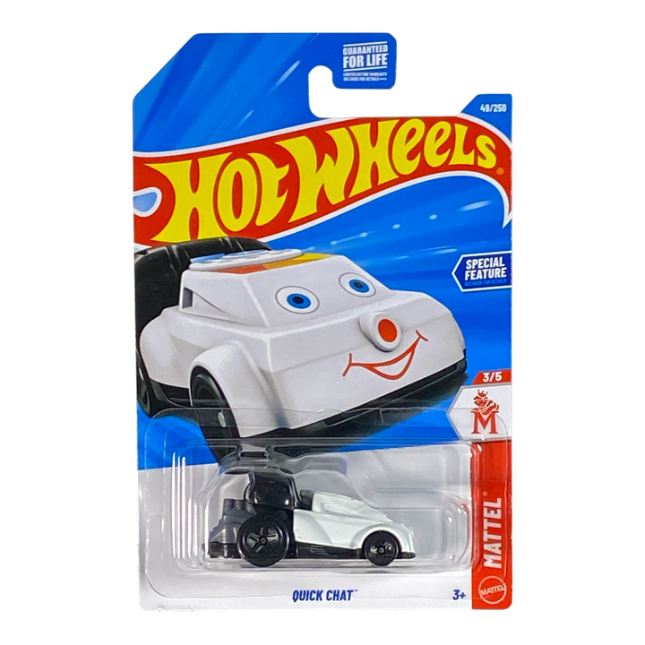Hot Wheels Quick Chat die-cast vehicle package