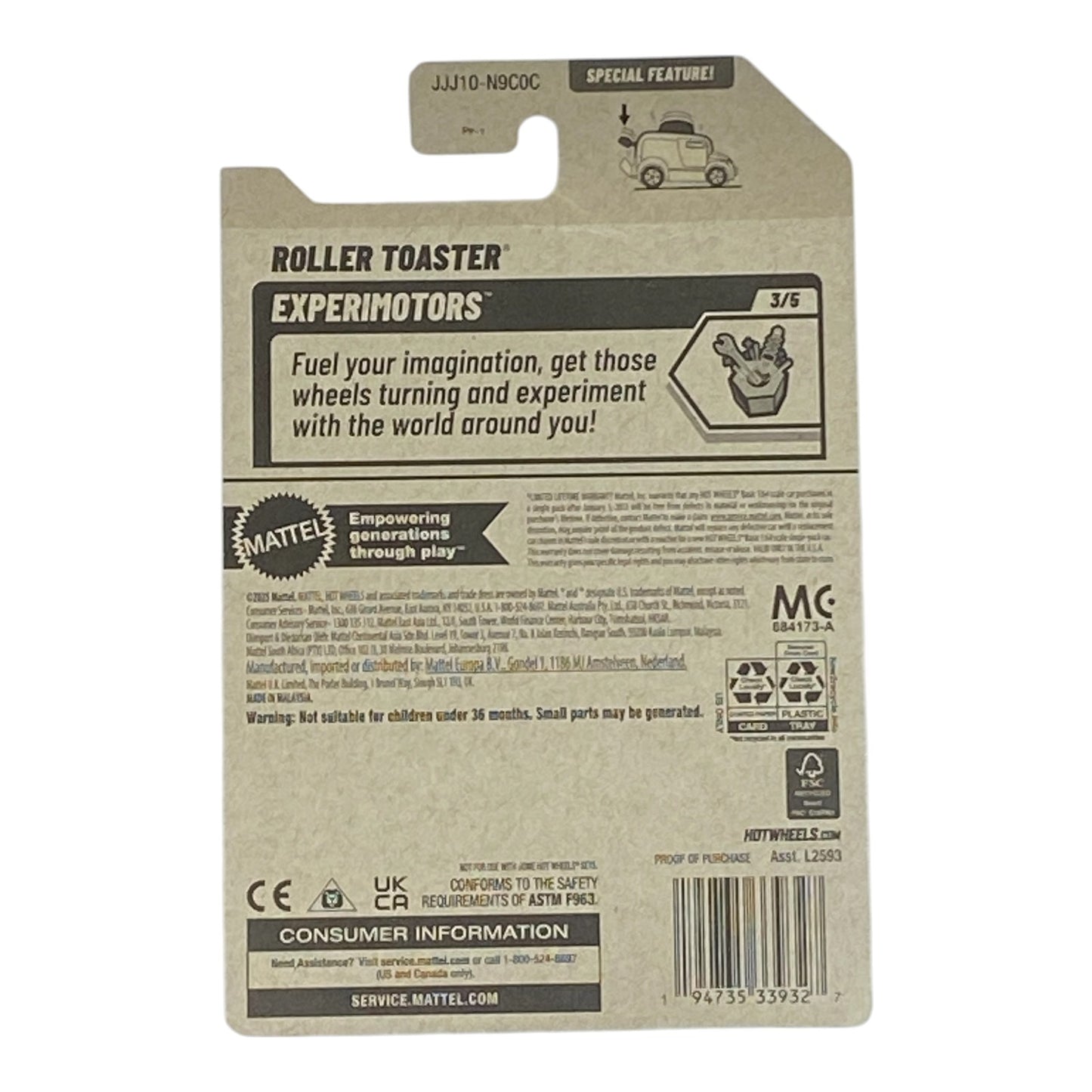 Hot Wheels Roller Toaster - Experimotors Series 3/5