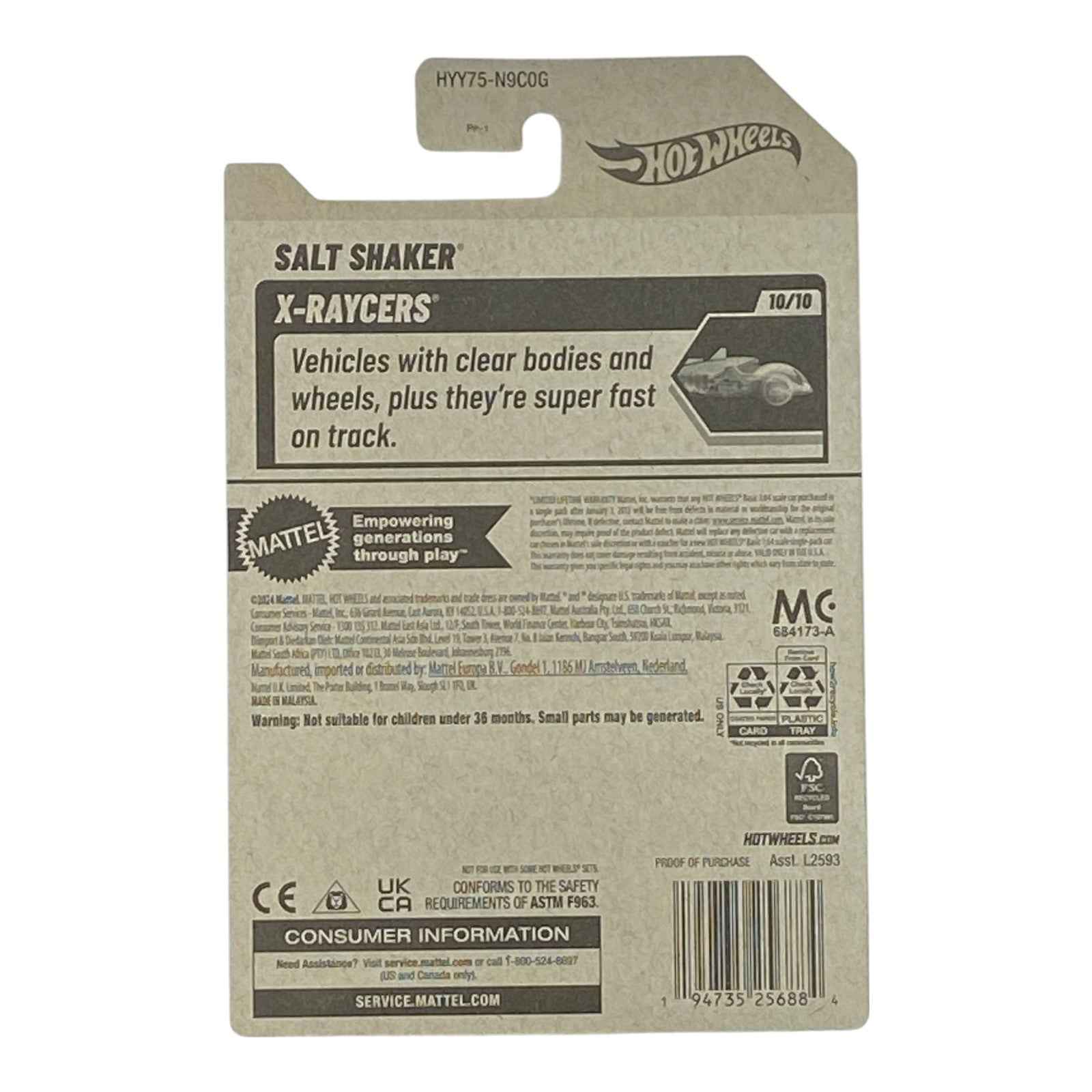 Hot Wheels Salt Shaker - X-Raycers Series 10/10