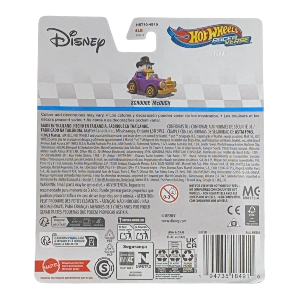 Hot Wheels Scrooge McDuck - RacerVerse Series - Collectors World Toys