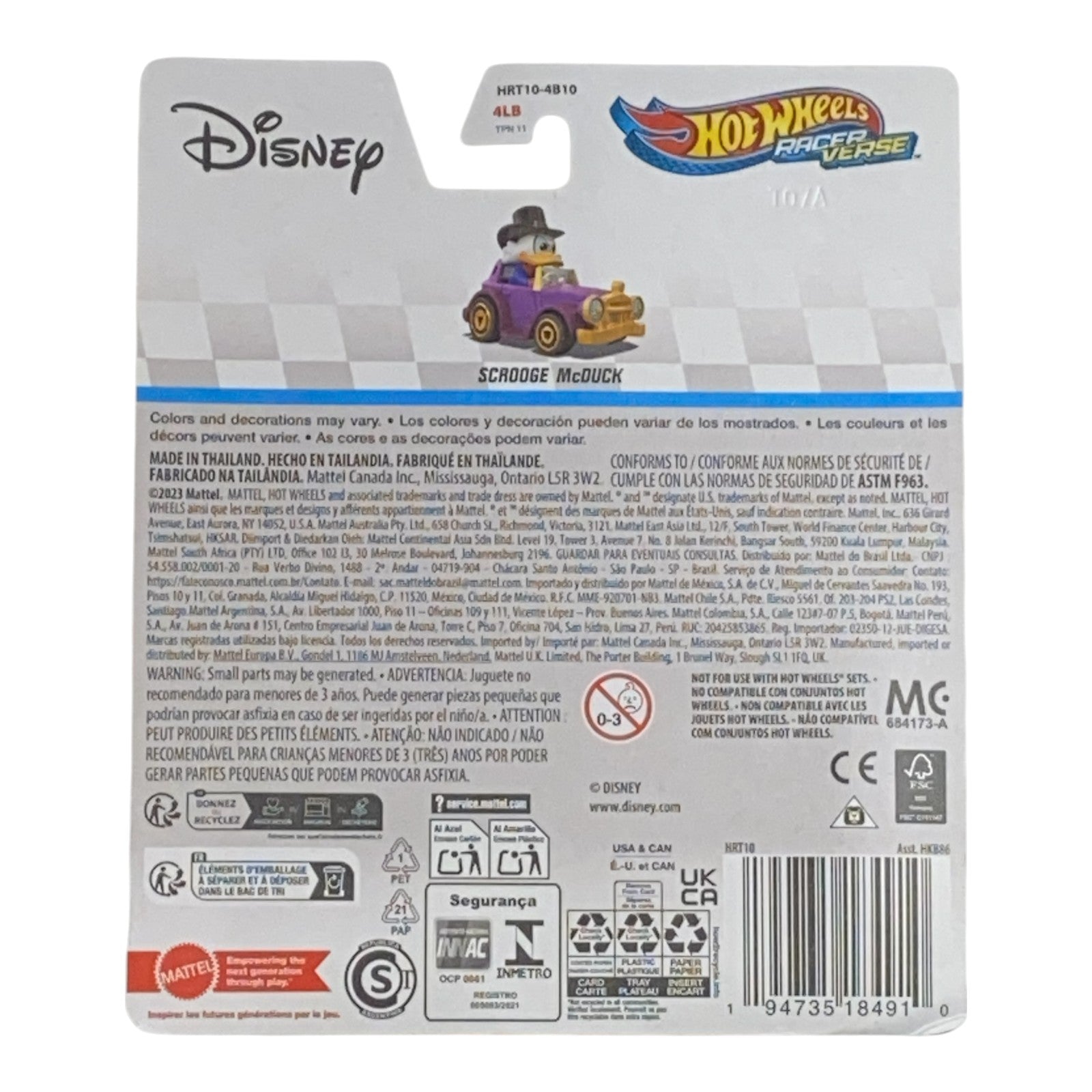 Hot Wheels Scrooge McDuck - RacerVerse Series - Collectors World Toys